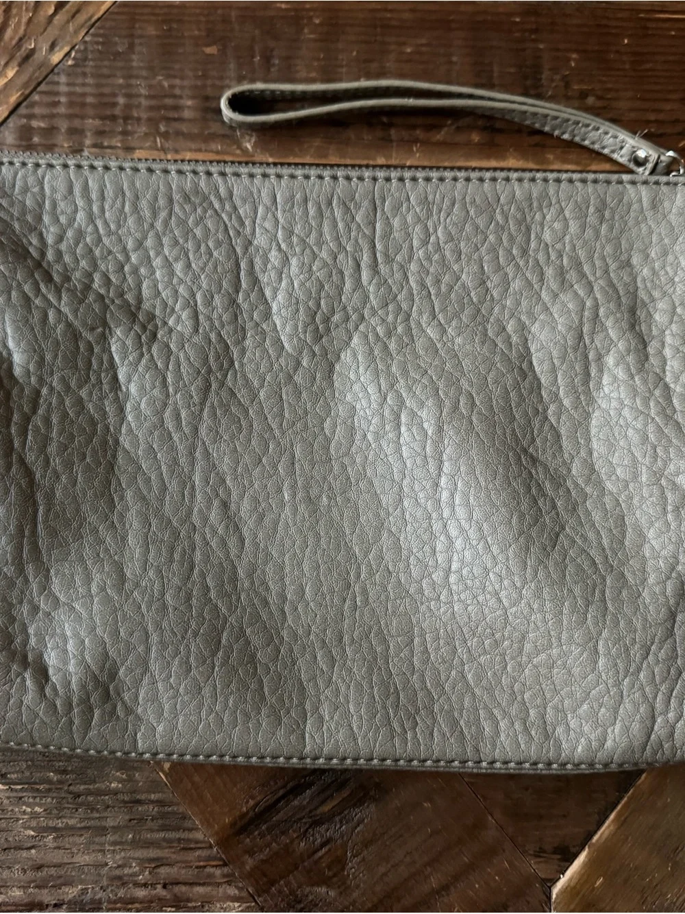 Taupe GrayWristlet Clutch Bag -
